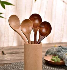 Juego de Cubiertos de Madera, Diseño Contemporáneo, Ecológico, Ligero, para Remover Alimentos Ácidos, Protege Utensilios de Cocina Antiadherentes - Product Image 2