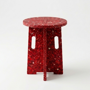 4GoodThings Recycled Plastic Stackable Modular Foldable Portable Eco-Friendly Contemporary Modern Multi-Function <b>Stool</b> - Product Image 1