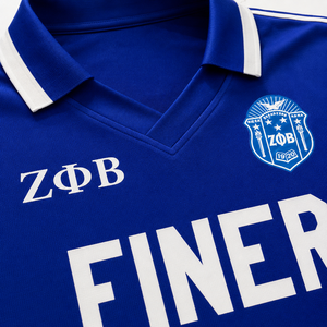 Polo personnalisé Zeta Phi Beta pour femme, sublimé, col en V, motif damier, vêtements grecs athlétiques, vente en gros - Product Image 6