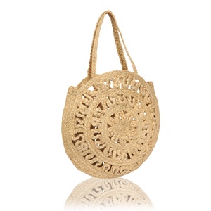 กระเป๋าโท้ทสะพายไหล่สไตล์โบฮีเมียนจากป่านสำหรับผู้หญิง ปี 2026 เป็นที่นิยม เป็นมิตรกับสิ่งแวดล้อม ผลิตในอินเดีย เหมาะสำหรับงานปาร์ตี้ริมชายหาด - Product Image 3