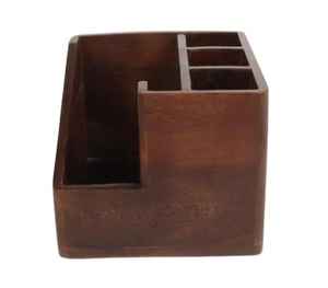 Organizador de Cubiertos de Madera Impresa con Múltiples Compartimentos, Soporte para Cubiertos, Caja de Almacenamiento para Utensilios de Cocina, Organizador de Mesa - Product Image 3