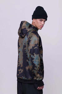 Sudadera con Capucha Impermeable Personalizada para Hombre, Sudadera de Camuflaje para Snowboard, Forro Polar Térmico, Cortavientos, Ropa de Invierno para Exteriores - Product Image 4