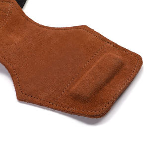 Poignées de traction personnalisables en cuir de vachette robuste, souples et antidérapantes, protection des paumes, pour musculation professionnelle et levée de poids. - Product Image 6