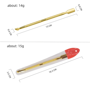 Pousse-cuticules double tête en acier inoxydable antidérapant pour éliminer les peaux mortes, outil de pédicure et manucure, coupe-cuticules et coupe-ongles - Product Image 6