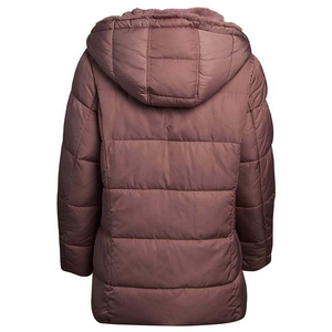 Custom Made Women Hooded Winter Warm Thick <b>Zip</b>-<b>Up</b> Solid Color Women Padded Puffer <b>Jacket</b> Puffer <b>Jacket</b> - Product Image 2