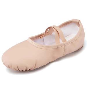 Zapatillas de Ballet Suaves con Lazo Estilo Europeo y Americano, de Cuero Genuino para Niñas Pequeñas/Niñas, Zapatos de Baile y Ejercicio Hechos en EE. UU. - Product Image 6