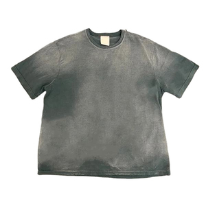 Vintage Solid Denim Acid Wash T-<b>Shirt</b> Mineral Wash Eco-Friendly Unisex Loose Fit O-Neck Patch Embroidery Distressed <b>Star</b> for - Product Image 5