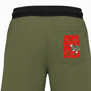 Breathable <b>men's</b> <b>shorts</b> High Quality Heavyweight 100% Cotton Drawstring Letter Eco-friendly Breathable Puff Printing Streetwear - Product Image 4