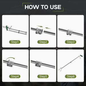 Professional Collapsible Snake Tongs Reptile Catcher Stick Rattlesnake <b>Grabber</b> Pick Up Handling <b>Tool</b> Safe Snake Tong Heavy Duty - Product Image 6