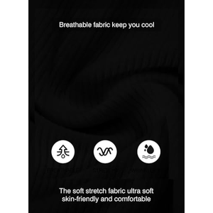 เสื้อเชิ้ตเฮนลีย์ทรงสลิมสำหรับผู้ชาย – เสื้อยืดออกกำลังกายคอกลมทรงยาวพร้อมกระดุม - Product Image 6