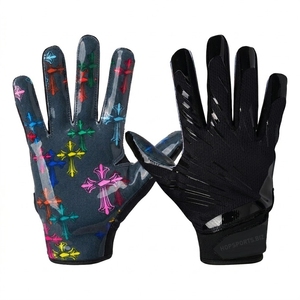 Personalized Football Receiver Gloves Custom Team Gloves USA Custom Football Receiver Gloves - Product Image 3