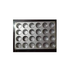 Bandeja Metálica para Hornear Muffins con 24 Cavidades, Molde Comercial para Cupcakes y Mini Muffins para Horno, Panadería y Cocina - Product Image 5