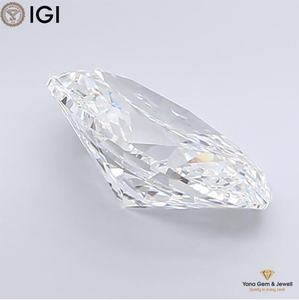 Diamante cultivado en laboratorio CVD de forma ovalada, 5.00 quilates, color E, claridad VVS1, con certificado IGI para colgante de joyería fina. - Product Image 4