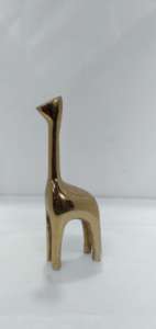 Figurines d'animaux élégantes en métal, finition argent et or, décoration pour salon et couloir - Product Image 5