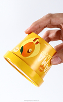 Film de scellage personnalisé pour mini-gobelets recyclables de crème glacée et de yaourt, avec couvercle, conception à paroi simple, cuillère en bois et plastique enduit de PE de qualité alimentaire