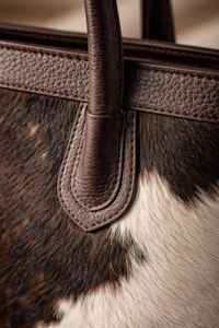 Sac fourre-tout en cuir véritable fait main, couleur unie, pour femmes, personnalisable, vintage, mode féminine, cadeau de Noël LTB-0402 - Product Image 3