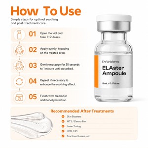 Ampolla coreana de belleza para recuperación PDRN 5mL, calma la barrera cutánea, recupera la piel después del tratamiento facial, ampolla hidratante. - Product Image 6