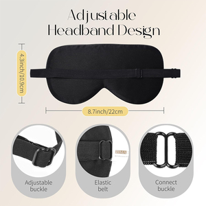 Wholesale Deep Sleeping <b>Eye</b> <b>Masks</b> 100% Mulberry Silk Double Sided Light Blocking <b>Eye</b> <b>Masks</b> Travel Wear <b>Eye</b> <b>Mask</b> For Adult's - Product Image 3