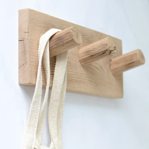 Wood Hook Hanger Decorative <b>Wall</b> Hooks Classic Design <b>Wall</b> Mounted Coat Hook Creative Wooden <b>Wall</b> Hanger - Product Image 1