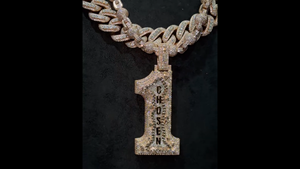 Collier personnalisé avec pendentif lettre en moissanite, breloque prénom en argent 925, plaque nominative émaillée style Hip Hop, certifié par un tiers, unisexe - Product Image 4