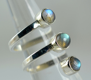 <b>Labradorite</b> <b>Ring</b> 925 Sterling Silver Handmade Boho Statement Promise Jewelry for Women Natural Round Shape Gemstone Jewelry - Product Image 4