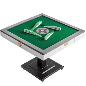 Tavolo da Mahjong Pieghevole Automatico con Tessere da 42 mm, 2 Set (152 Pezzi) Stile Montagne Russe per il Gioco d'Azzardo - Product Image 1