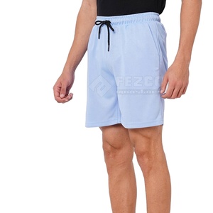 Shorts d'entraînement coupe-vent personnalisables pour hommes, taille haute élastique, en toile polyester/coton, avec logo frontal imprimé numériquement - Product Image 2