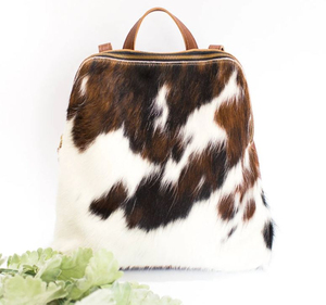 Mochila con estampado animal de piel sintética, asa suave, cierre de cremallera, estilo bohemio, mochila unisex para el día a día, para todas las estaciones - Product Image 1