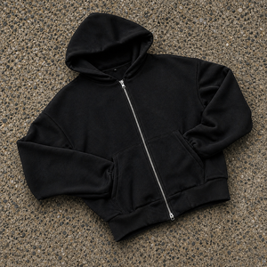 Men's 100% Cotton Full <b>Zip</b> Hoodie Fleece Sweatshirt Regular Fit <b>Zip</b> Up <b>Hooded</b> Jacket for Winter Casual Wear - Product Image 4