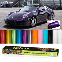 Film adhésif photochromique pour voiture, vinyle coloré résistant aux UV, effet dégradé satiné, haute qualité, rouleaux interchangeables