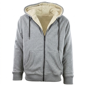 Custom Logo Print 420 Grams Zip-Up Cartoon Winter Polyester Fleece Oversized Loose Fit Lined Quick Dry Hoodies - Product Image 4