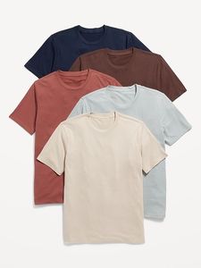 Camiseta de Hombre 100% Algodón Jersey, Manga Corta, Cuello Redondo, Transpirable, Corte Regular, Color Sólido, Casual, Impresión Digital, Lisa - Product Image 2