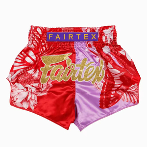 กางเกงมวยไทย Fairtex รุ่นใหม่ขายดี ราคาส่ง RTS ดีไซน์ใหม่ ผลิตตามสั่ง ผ้าโพลีเอสเตอร์ 100% ป้องกันรังสียูวี แห้งเร็ว เหมาะสำหรับออกกำลังกาย - Product Image 1