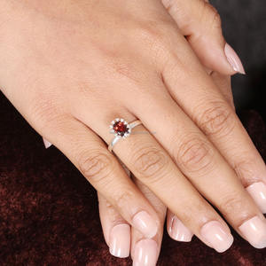 Anillos Originales de Plata de Ley 925 Más Vendidos de Calidad Prémium con Piedras Preciosas Naturales, Joyería Minimalista para Mujer, Regalo de Compromiso - Product Image 1