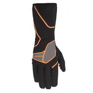 Gants de karting haute performance à coutures externes en fibre aramide extensible, protection UV, sangle réglable, conception à doigts complets - Product Image 5