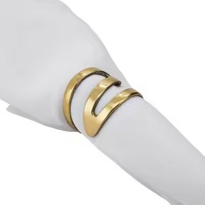 Juego de Anillos para Servilletas de Metal con Acabado Elegante, Porta Servilletas Premium para Cenas Formales, Bodas, Restaurantes, Decoración de Hoteles - Product Image 2