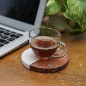 Collection de sous-verres rustiques en bois faits à la main pour la protection quotidienne de la table – Idéaux pour le thé et le café - Product Image 5