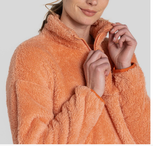 Sudadera con capucha de cuello alto para mujer, elegante, color gris jaspeado, 100% algodón, forro polar, de lujo, lisa. - Product Image 3