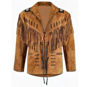 Premium Men's <b>Suede</b> Leather <b>Jacket</b> Genuine Cowhide Stylish Winter Fashion Durable Casual Outerwear Trend Design - Product Image 1