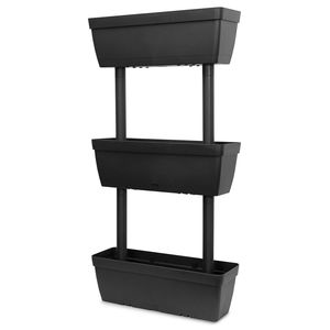 Fioriera giardino antracite Set 6 pezzi 39.4 vasi da fiori e fioriere - Product Image 3