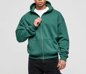 2025 Men's Zip up <b>Hoodie</b> Custom Logo <b>Soft</b> High Quality 100% Cotton for Winter Personalized Design for Sale - Product Image 5