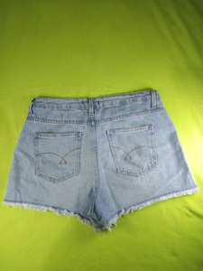 Pantalones Cortos de Mezclilla para Mujer, Casuales, Vintage, de Cintura Alta, con Borlas, Color Rosa, Ajustados, Populares para el Verano - Product Image 4
