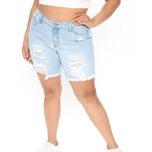 Shorts de mezclilla para mujer, servicio OEM, venta caliente, personalizados, con la mejor calidad, precio razonable. - Product Image 6