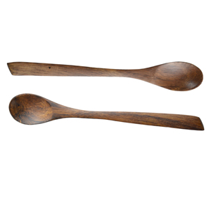 Cuillère en bois industrielle au design coloré et à l'aspect simple, cuillère à soupe en bois, design de couverts - Product Image 4