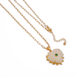 Elegante y Lindo Collar con Colgante en Forma de Corazón, Chapado en Oro, Cadena Clásica, Joyería Romántica, Regalo para Esposa - Product Image 2