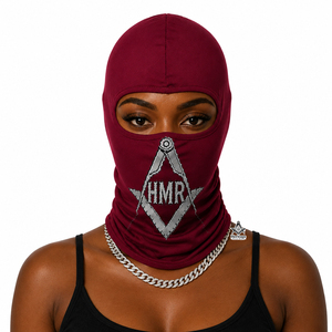 Máscara Facial Balaclava Marrón HMR para Rituales Masónicos, Vestimenta Griega, Fraternidad y Hermandad - Product Image 3