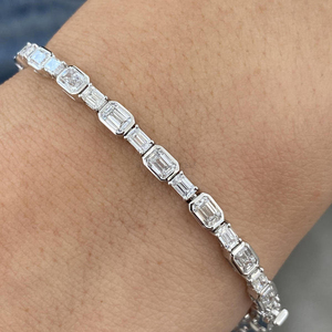 IGI Certified Lab Grown Diamond Bracelet 10K 14K 18K Solid <b>Gold</b> Yellow White <b>Rose</b> <b>Gold</b> Ethical Sustainable Jewelry Women - Product Image 5