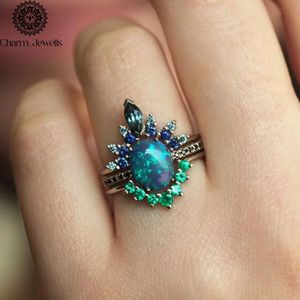 Bague de fiançailles classique pour femme en or rose plaqué avec moissanite ovale et sertissage à griffes - Product Image 5