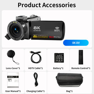 Caméra vidéo 8K 96MP à prix d'usine avec zoom 18X, anti-tremblement, WiFi, idéale pour les vlogueurs, les photographes et les débutants, comme cadeau de Noël - Product Image 4