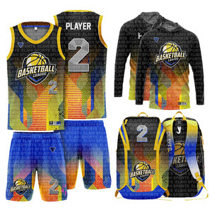 Deal Package Breathable Anti-UV Quick Dry Plus Size Customized Printed Basketball Team Wear <b>Clubs</b> Sportswear Sublimated Kit - Product Image 1